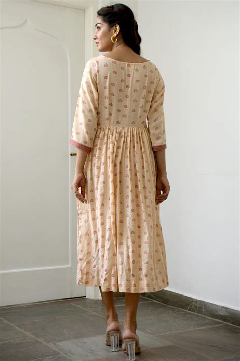 Salmon & Peach Dress – Taro India