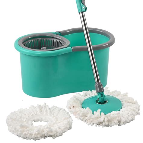 Kuber Industries Plastic Spin Mop Bucket | Extendable Handle Moppers ...