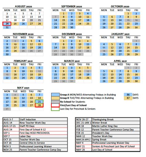 Hilliard City Schools Calendar - prntbl.concejomunicipaldechinu.gov.co