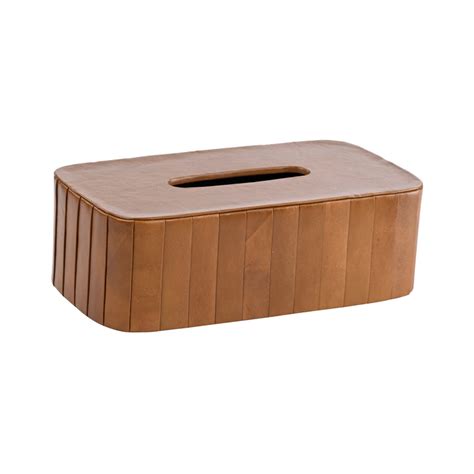 Pleated Design Brown Tissue Box – Tresorieonline