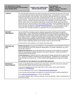 Fillable Online Form EIA-923 (2012) Fax Email Print - pdfFiller