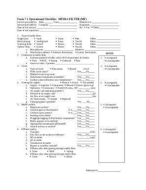 Media filter system - operation and maintenance checklist - ossf tamu ...