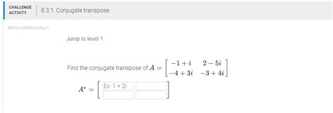 Image result for Conjugate Transpose Examples