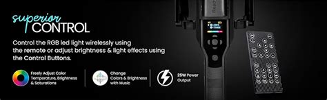 DIGITEK DSL-25W RGB Stick Light Portable Handheld LED Light Wand