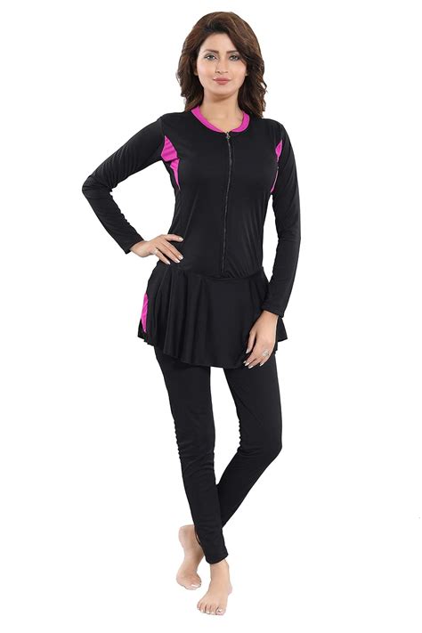 Buy Aquado Womens Full Body Polyester Swimsuit (U.V.Protection) Padded ...