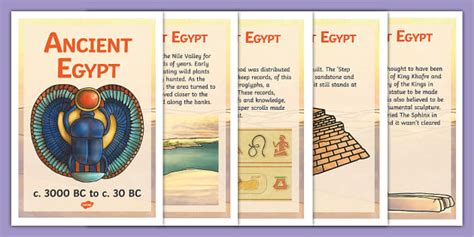 Ancient Egypt Timeline Posters