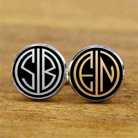 Image result for Monogram Cufflinks