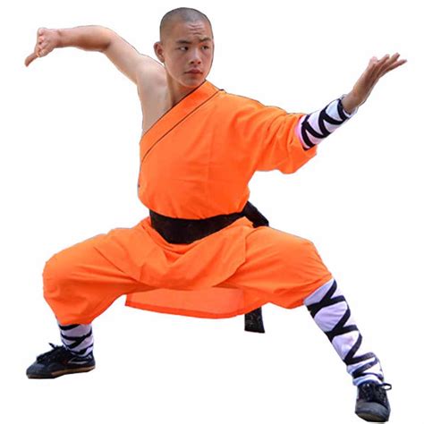 Shaolin Monk Costume Kung Fu Uniforms Zen Buddhist Robe Monk Cosplay ...