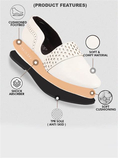 Buy Men White Side Open Broad Feet Ethnic Party Slip On Shoes