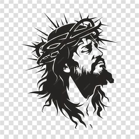 Crown thorns jesus christ silhouette | Premium AI-generated PSD