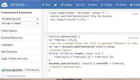 How to Create a Fibonacci Function in JavaScript with HTML 的图像结果