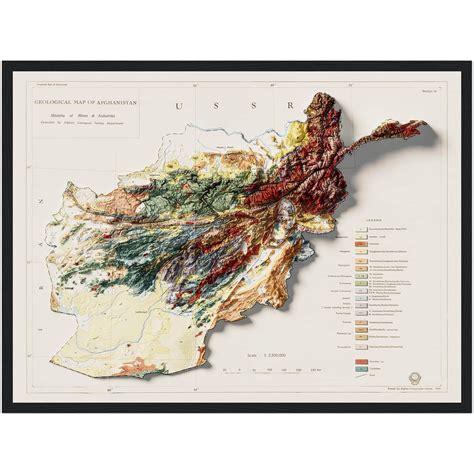 afghanistan geography map