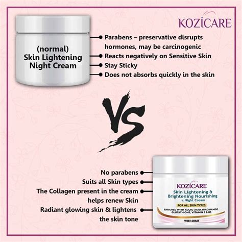 Buy KOZICARE SKIN LIGHTENING & BRIGHTENING NOURISHING NIGHT CREAM FOR ...