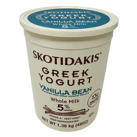 Skotidakis 5% Vanilla Bean Greek Yogurt 48 oz - $5.99 at Costco