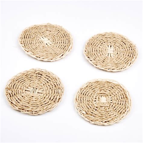 Buy Arena Set of 4 Handmade Paper Coasters from Home Centre at just INR ...