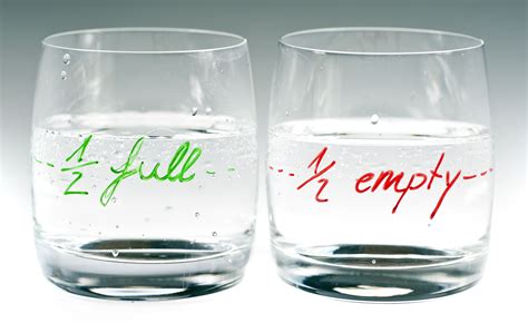 Is Your Glass Half Empty or Half Full?