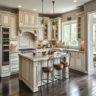 Indian Traditional L-Shaped Kitchen Design with Bronze Cabinets