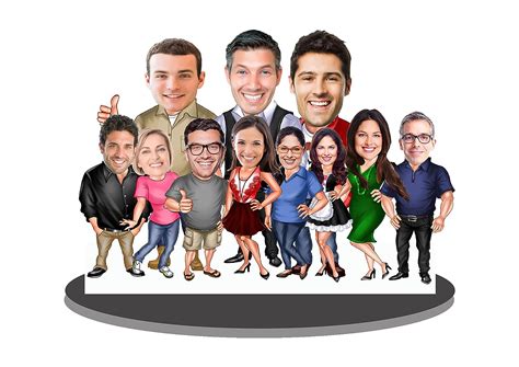 HEARTSLY | Personalized Caricature | Large FRIENDS Group Caricature ...