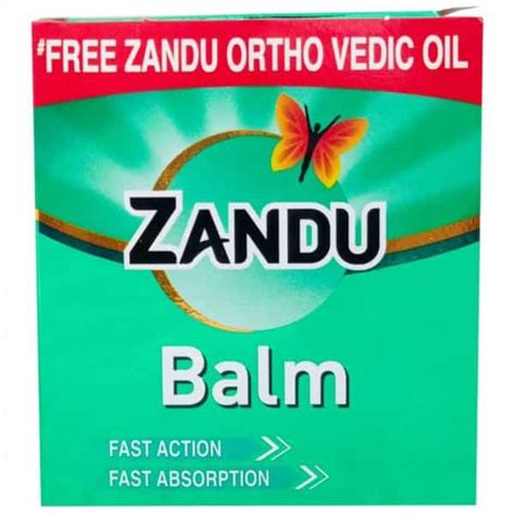 Buy ZANDU BALM 50ML WITH FREE ZANDU ORTHO VEDIC OIL WORTH 30RS Online ...