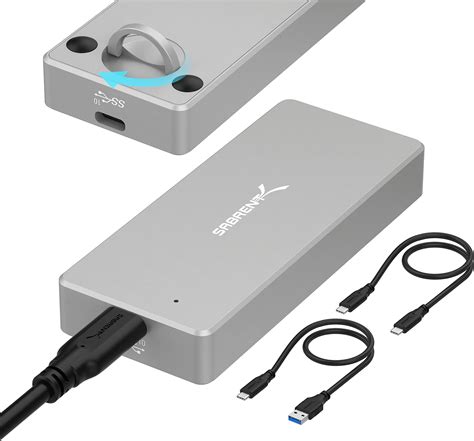SABRENT USB 3.2 IP67 Water Resistant Tool Free Enclosure for M.2 PCIe ...