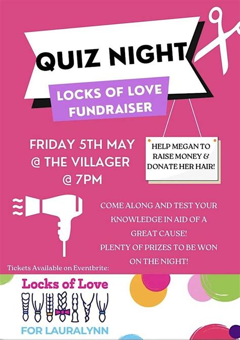 Pub Quiz - LauraLynn Hair Donation Fundraiser @ The Villager, The ...