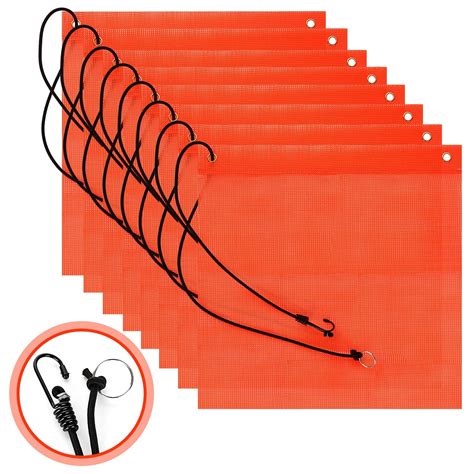 Buy FVIEXE 8PCS 16.5 x 16.5 Inch Safety s for Trucks Trailers, Bright ...