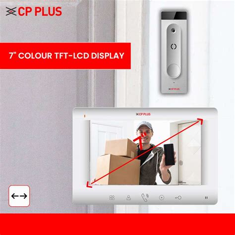 CP PLUS CP-PVK-70TH Video Door Phone with 7" Color TFT LCD Display (w/o ...