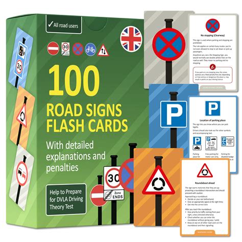 Road Signs Printable Road Signs Flash Cards