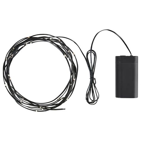 STRÅLA LED lighting chain with 40 lights, battery-operated/outdoor ...