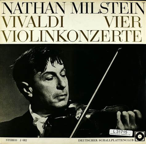 Nathan Milstein. Vivaldi. Vier Violinkonzerte – Bertelsmann Vinyl ...