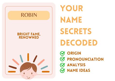 Robin - Boy Name Meaning and Pronunciation