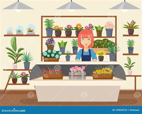 Flower Shop Cartoon 的图像结果
