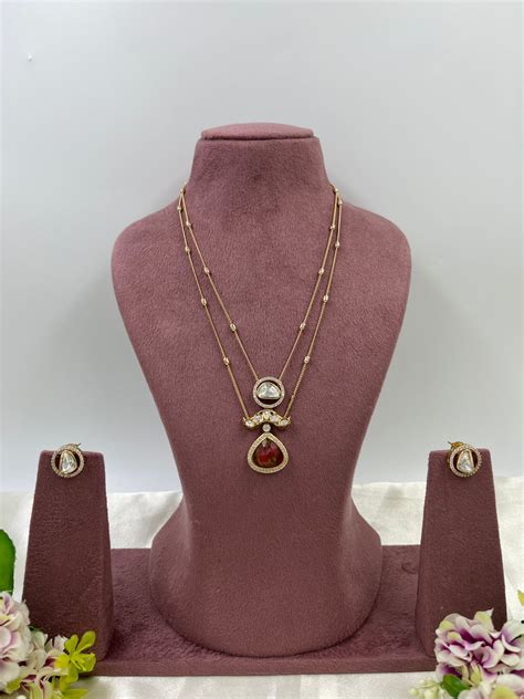 Myra Crystal Bloom Necklace – Kaushalya Art Jewellery