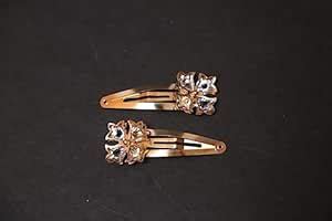 Metal Flower Rhinestone Hair Clip For Women Crystal Fancy Hair Clips ...