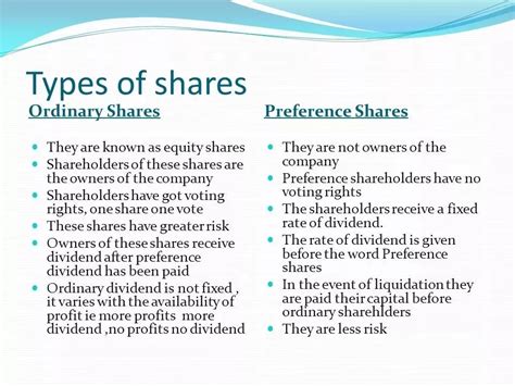 Valuation of Preference Shares - India Dictionary
