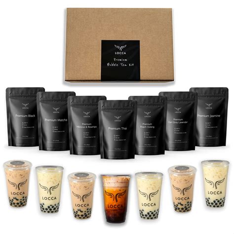 Buy Ultimate Locca Premium Boba Tea Kit | 56+ Drinks | Bubble Tea Kit | Party Size Boba Kit, 7 ...