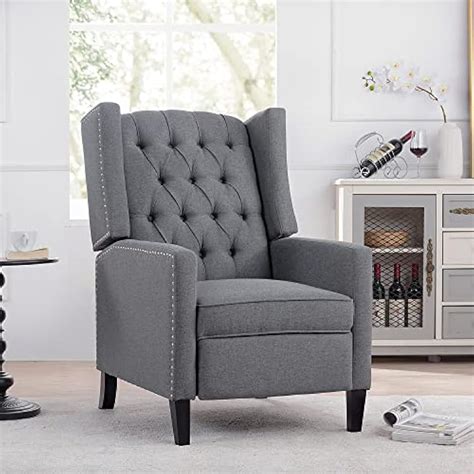 Anwickhomk Adjustable Wingback Recliner Chair with Vintage India | Ubuy