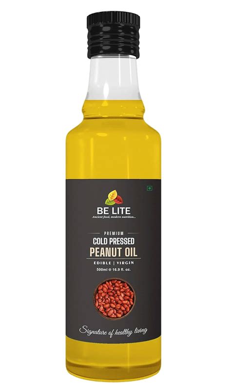 BELITE COLD PRESSED PEANUT OIL (GROUNDNUT OIL), 100% NATURAL AND PURE ...
