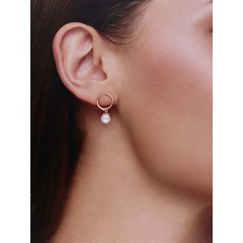 Buy Kai Jewel Sterling Rose Gold Pearl Brilliance Drop Earrings Online