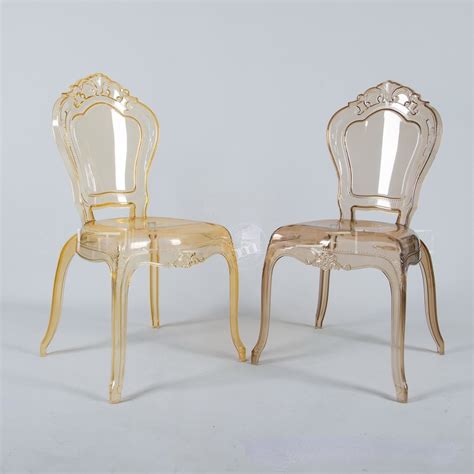 Polycarbonate Champagne Color Dining Room Furniture Party Event Wedding ...