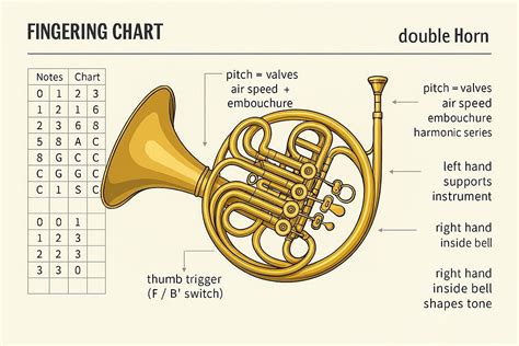 French Horn Fingering Chart | Interactive Guide & Learning Resources