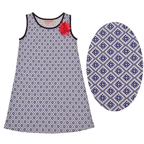 CrayonFlakes Kids Wear for Girls 100% Cotton Sleeveless Navy Geometric ...