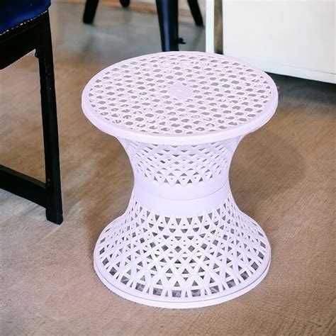 Kuber Industries Seating Stool | Plastic Mesh Damroo Stool | Both Sided ...