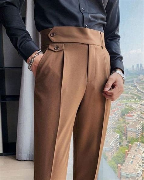 Men Stylish Trouser Light Brown Men Pants Formal Fashion Pant for Men ...
