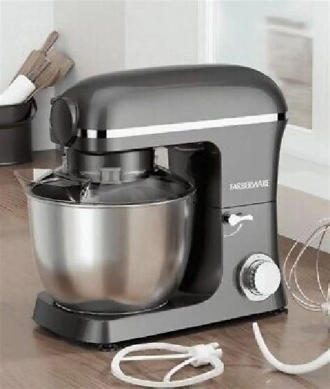 Farberware Gun Metal Professional Stand Mixer 6 Speed 5.0 Quart ...