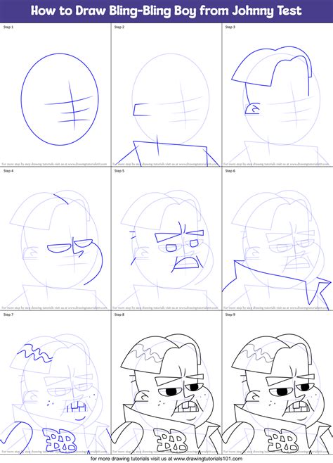 How to Draw Bling-Bling Boy from Johnny Test (Johnny Test) Step by Step ...