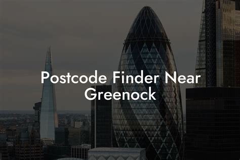 Postcode Finder Near Greenock - UK Postcode Database - CSV & MySQL Postcodes