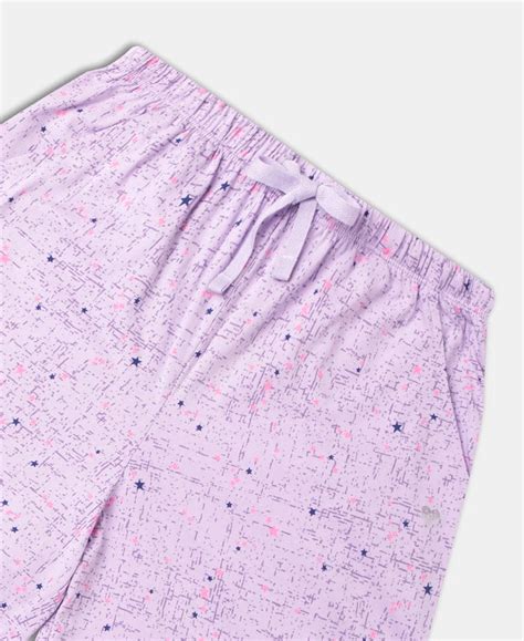 Buy Super Combed Cotton Relaxed Fit Printed Sleep Shorts with Side ...