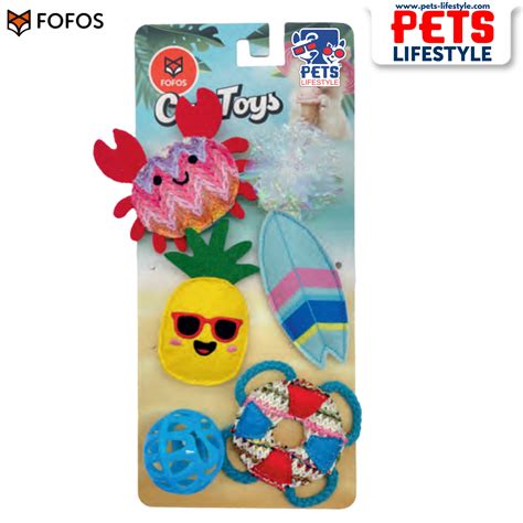 FOFOS Sealife Cat Toy 6 Pack Catnip-Infused | Dog Toy India