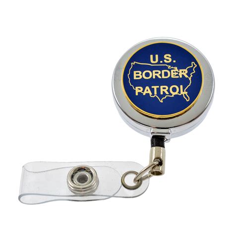 U S Border Patrol Logo Retractable ID Holder Reel | Honor First Badge ...